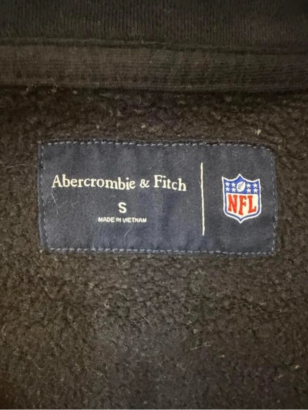 Abercrombie & Fitch Black, Yellow & Cream Quarter-Zip Pullover
